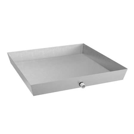 Jones Stephens 28in. Galvanized Water Heater Pan, Square J37028